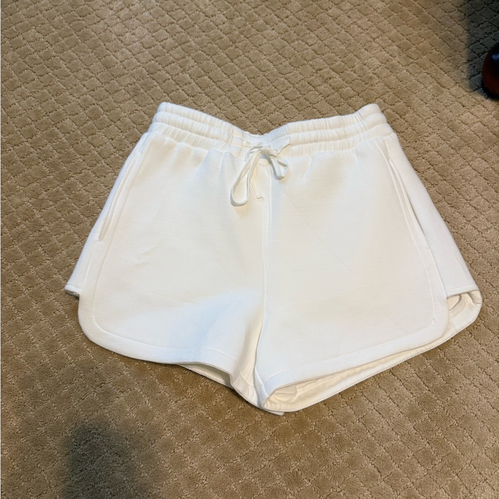 GREY LAB Women's White Athletic Shorts